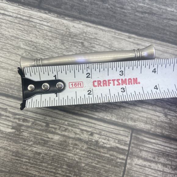 Brainerd Flared Edge 3″ Satin Nickel Rectangular Bar Pull Lot Of 5 {HH} - Picture 3 of 9